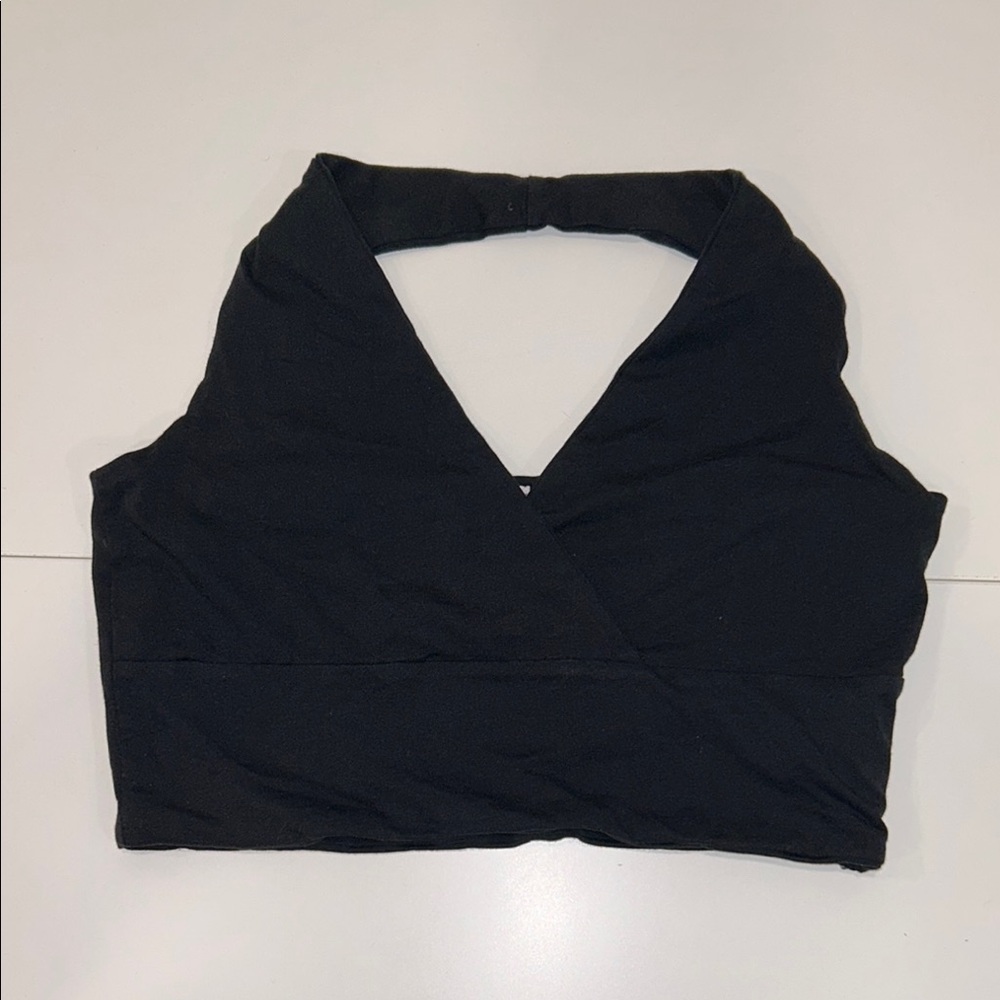 Cotton On Black Women's Wrap Halter Top